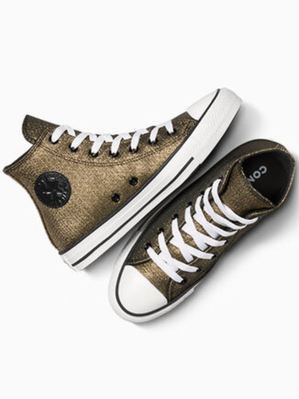 ✨👟 Converse Chuck Taylor Sparkle High Tops | Kids 6Y | Women's 8